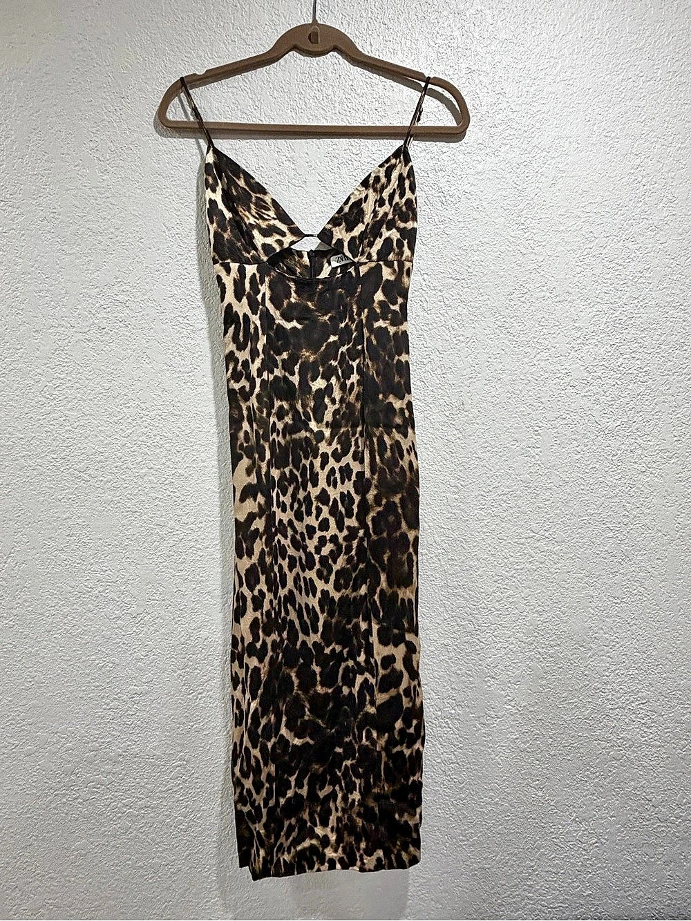 ZARA Leopard Print Maxi Dress Size Small